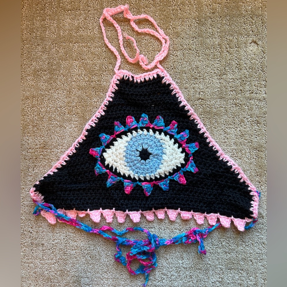 Third Eye Knit Halter Top
